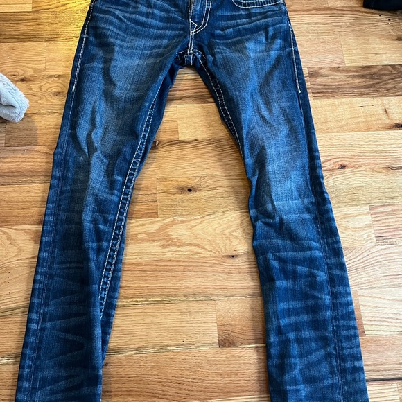 True Religion Indigo Denim with Contrast Stitching - Picture 3 of 7